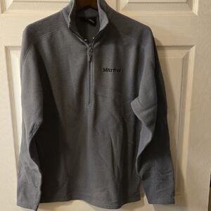 Marmot Men's Zip-Up Gray Quarterzip Fleece